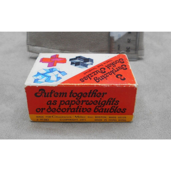 Chadwick Miller 1971 Perplexing Pocket Puzzles 91383 1971 Vintage - Picture 5 of 5